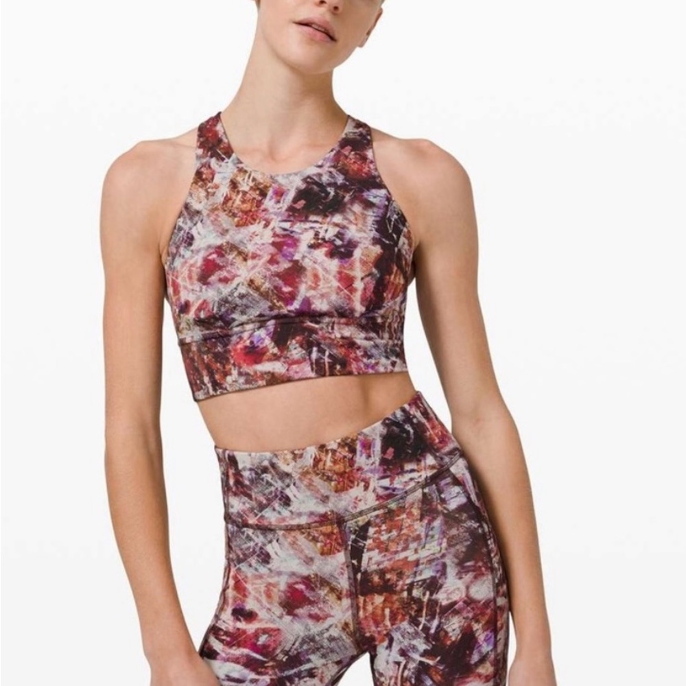 Lululemon Wunder Train Long Line Bra SIze 10
